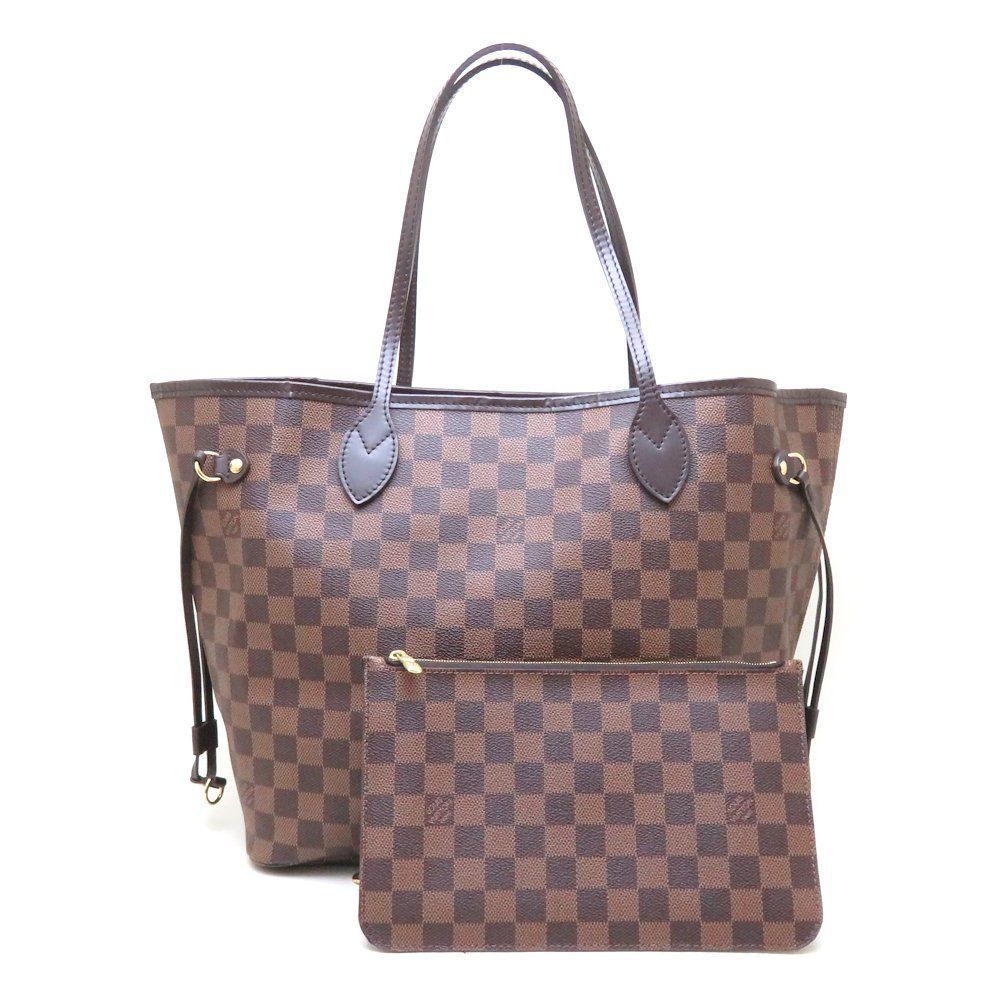 Louis Vuitton Tote Bag Neverfull Damier Ebene MM Handbag